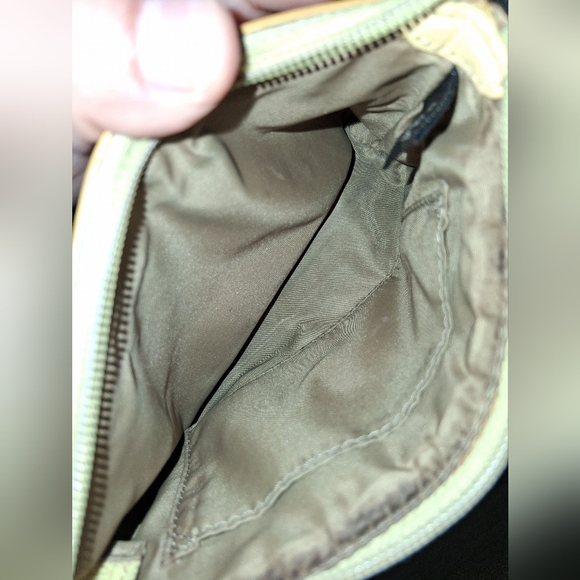 Coach Yellow Zipper Pouch - Picture 6 of 9